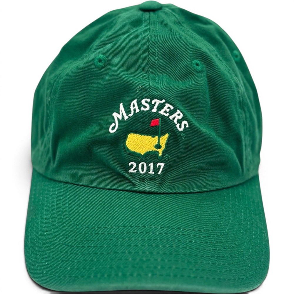 2017 Masters Green Golf Cap Adjustable Strapback Dad Hat Augusta American Needle